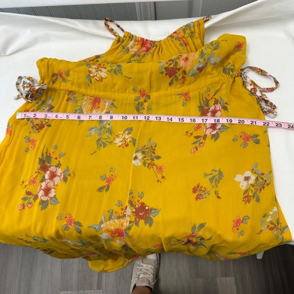 Free People Georgia floral jumpsuit size medium BOHO CHIC | FAIRY CORE - Picture 7 of 10